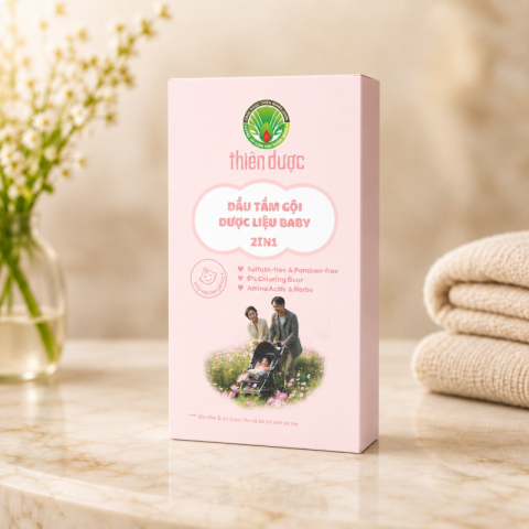 Dầu tắm gội dược liệu Baby Kisd 2IN1